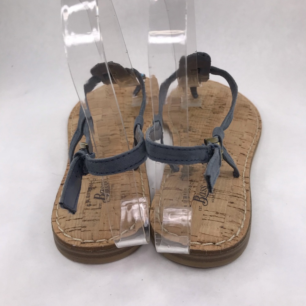 GH Bass Womens Size 8 Gia Beaded Thong T Straps Cork Sandal Shoe - Picture 6 of 9